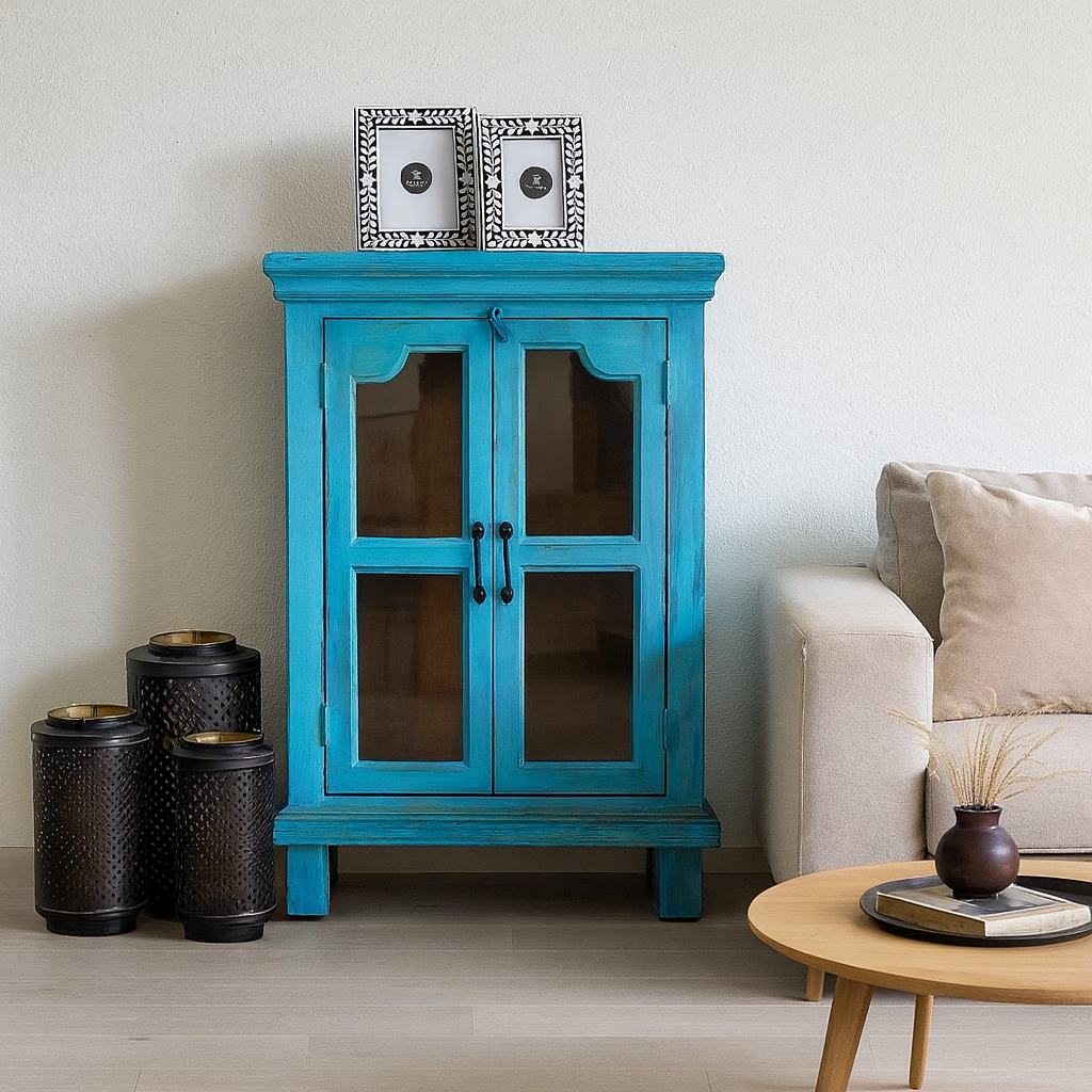 Gracie Carved Wooden Cabinet