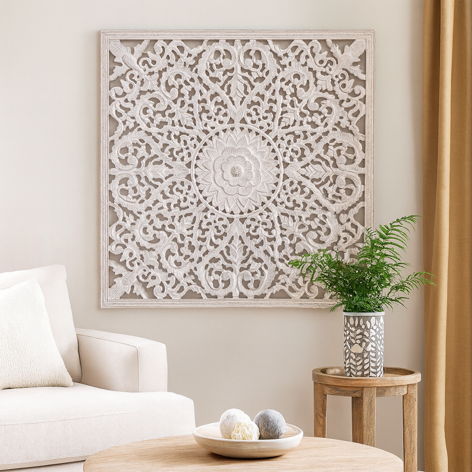 Fink Carved Wall Panel Distressed