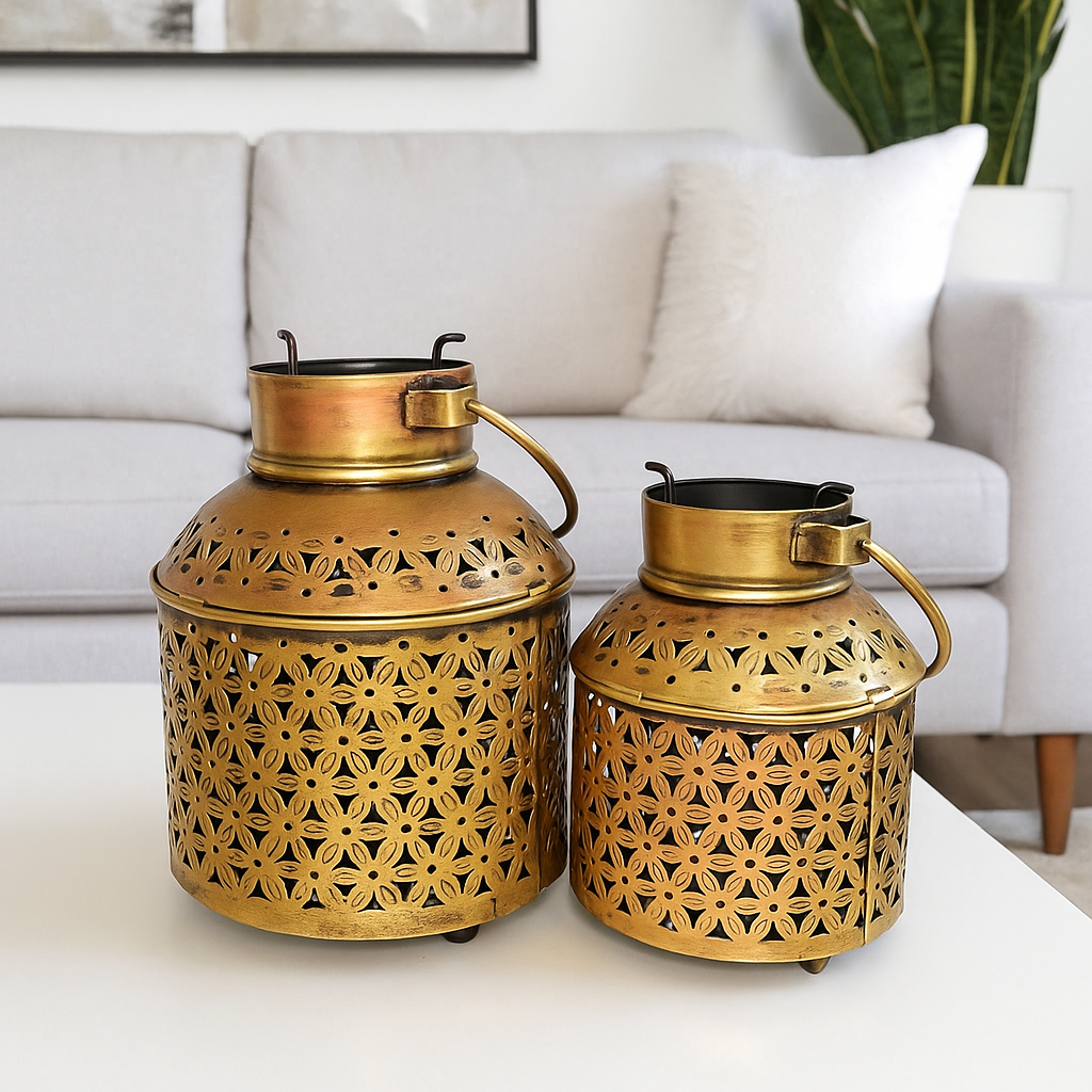 Zen Brass Finish Lantern