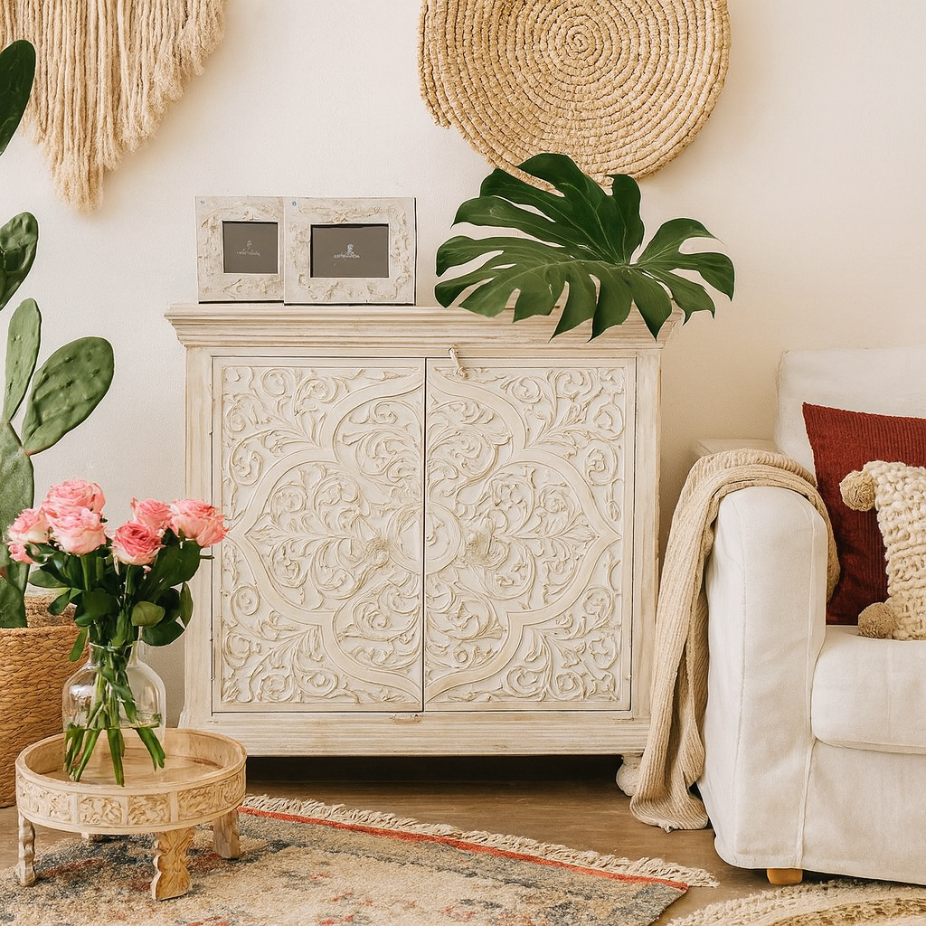 Biba Carved Wooden Cabinet