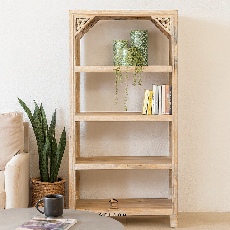 Peter Carved Bookshelf
