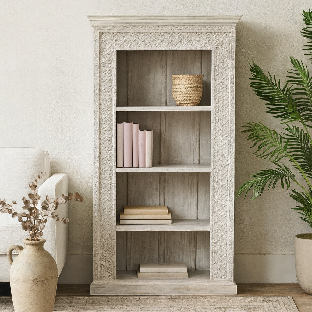 Irina Carved Bookshelf