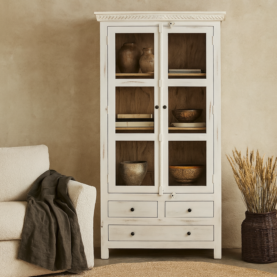 Hari Carved bookcase