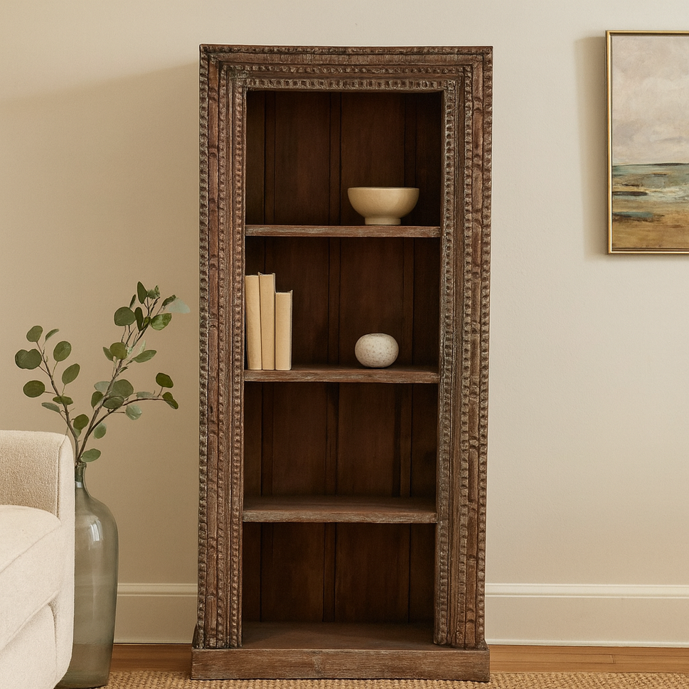 Kiti Carved Bookshelf