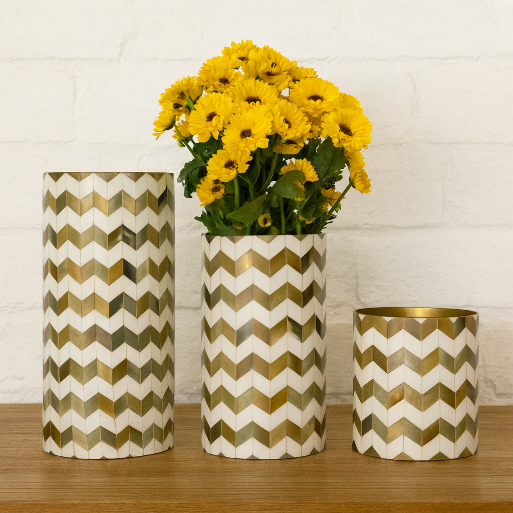 Susan Horn Inlay Vase