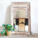 Switch Bharati Hand Carved Wooden Mirror 2 image