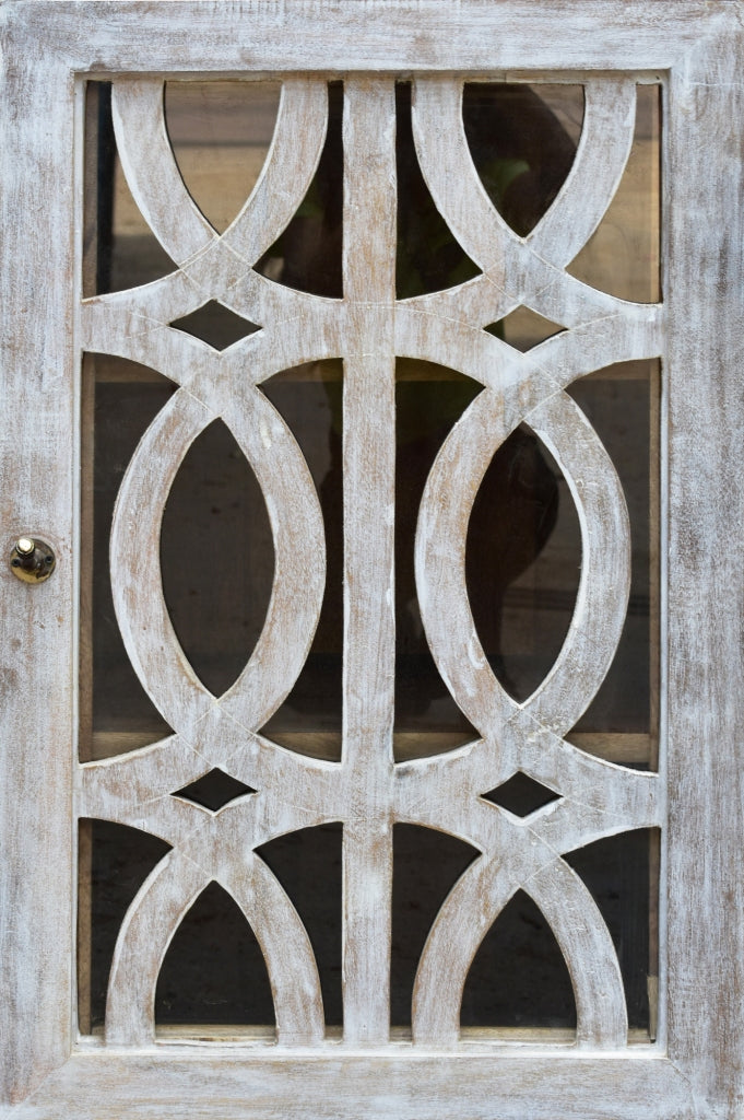 Jody Hand Carved Wooden Side Board