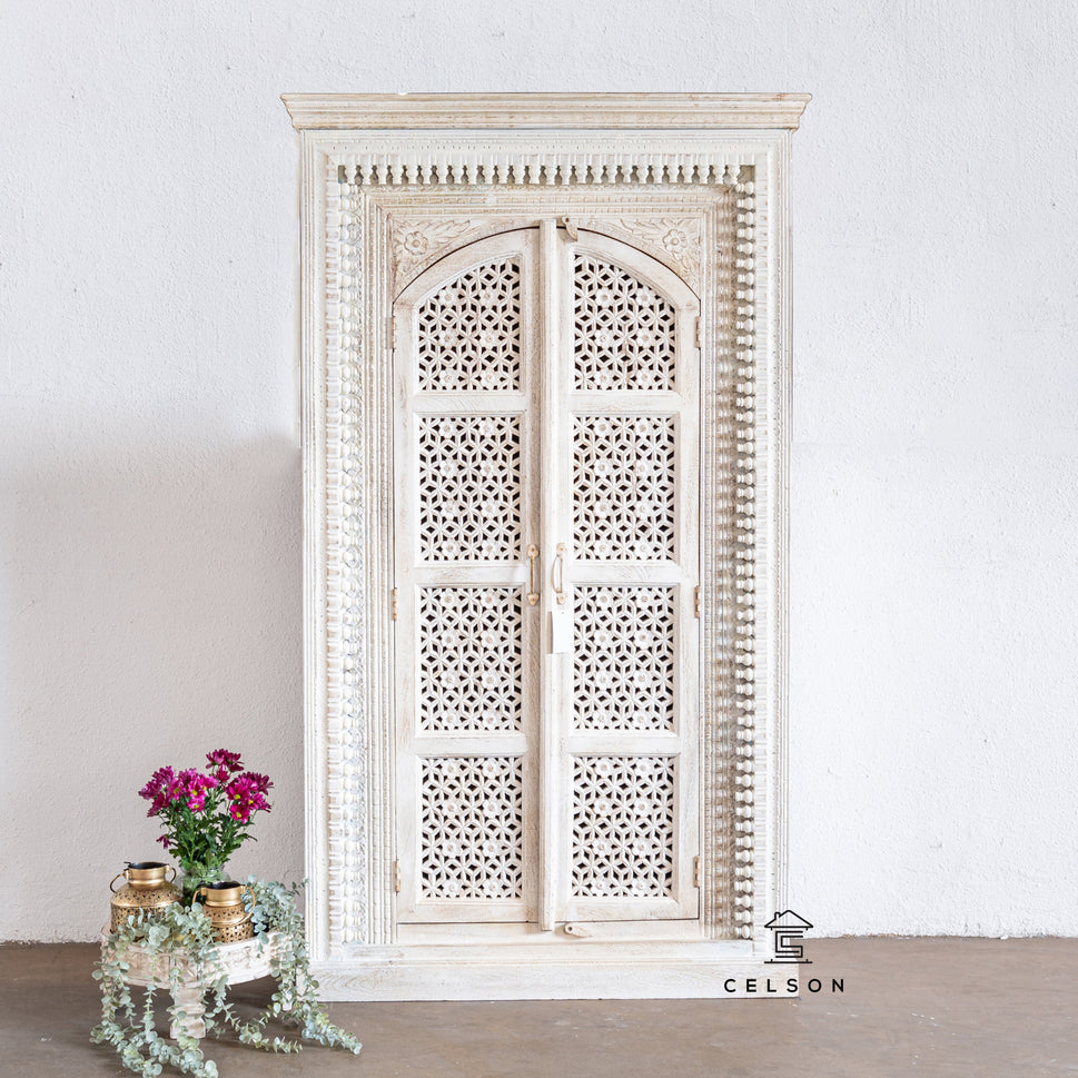 Megha Hand Carved Almirah