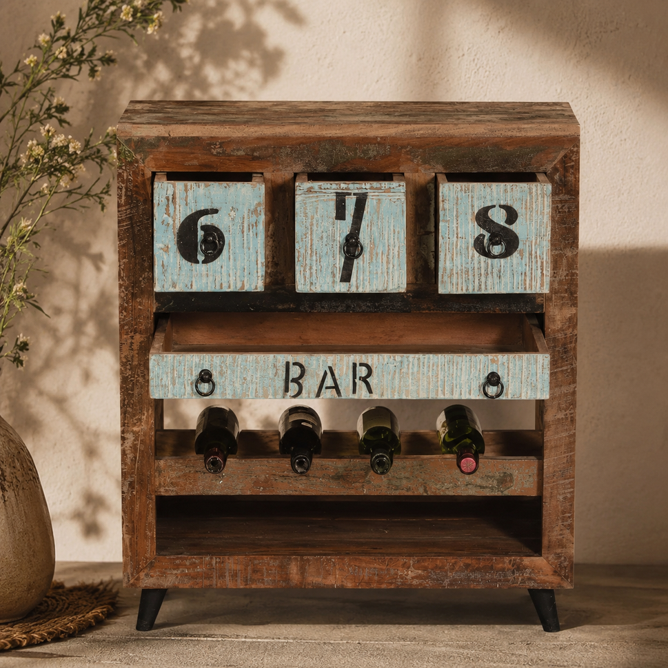 Tanner Wooden Bar Cabinet