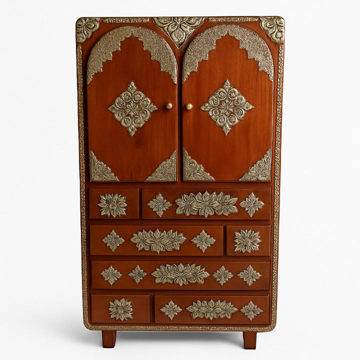 Henry Hand Carved Wooden Almirah