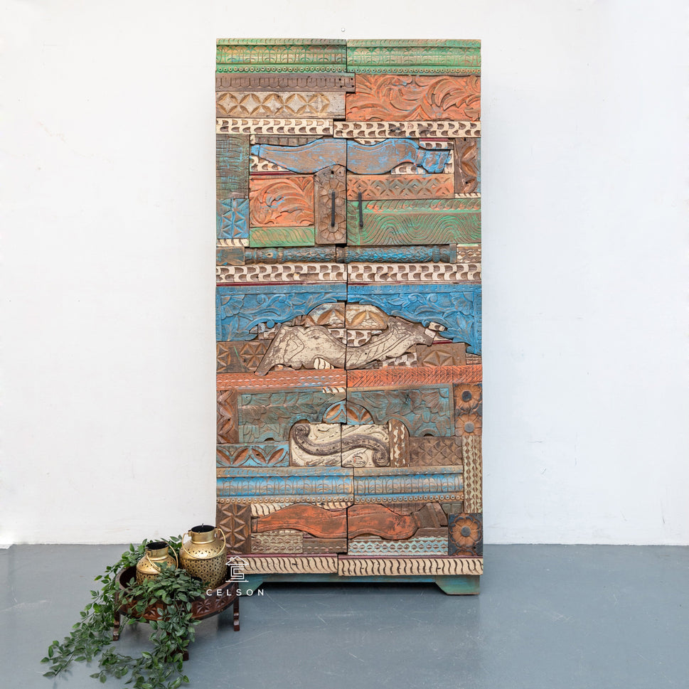 Wivan Hand Carved Almirah