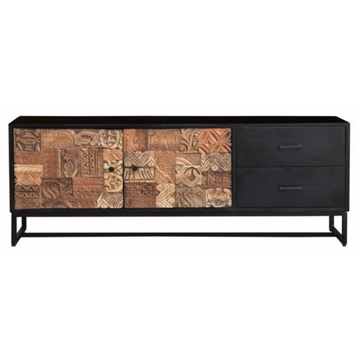 Diana Hand Carved Wooden TV Cabinet