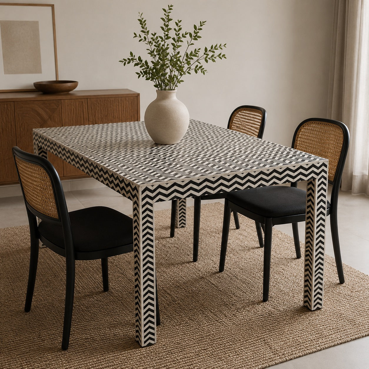 Aliza Bone Inlay Dining Table