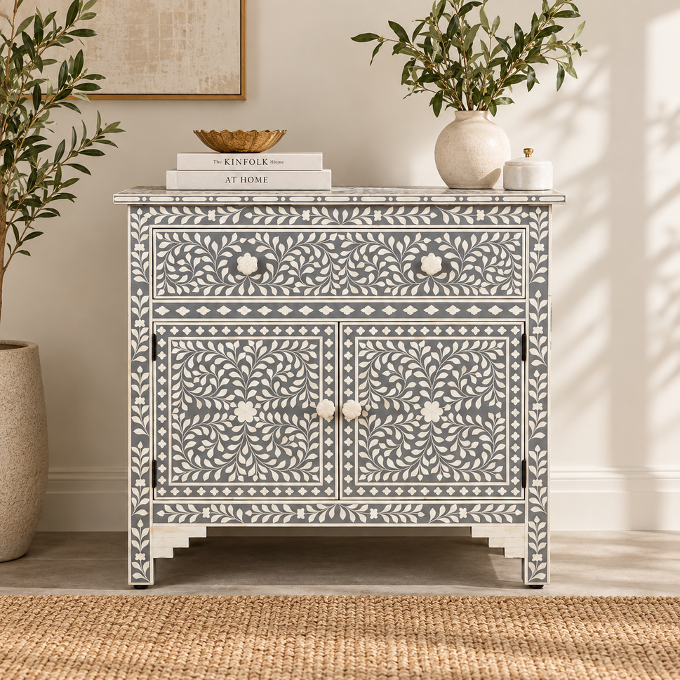 Neve Bone Inlay Cabinet