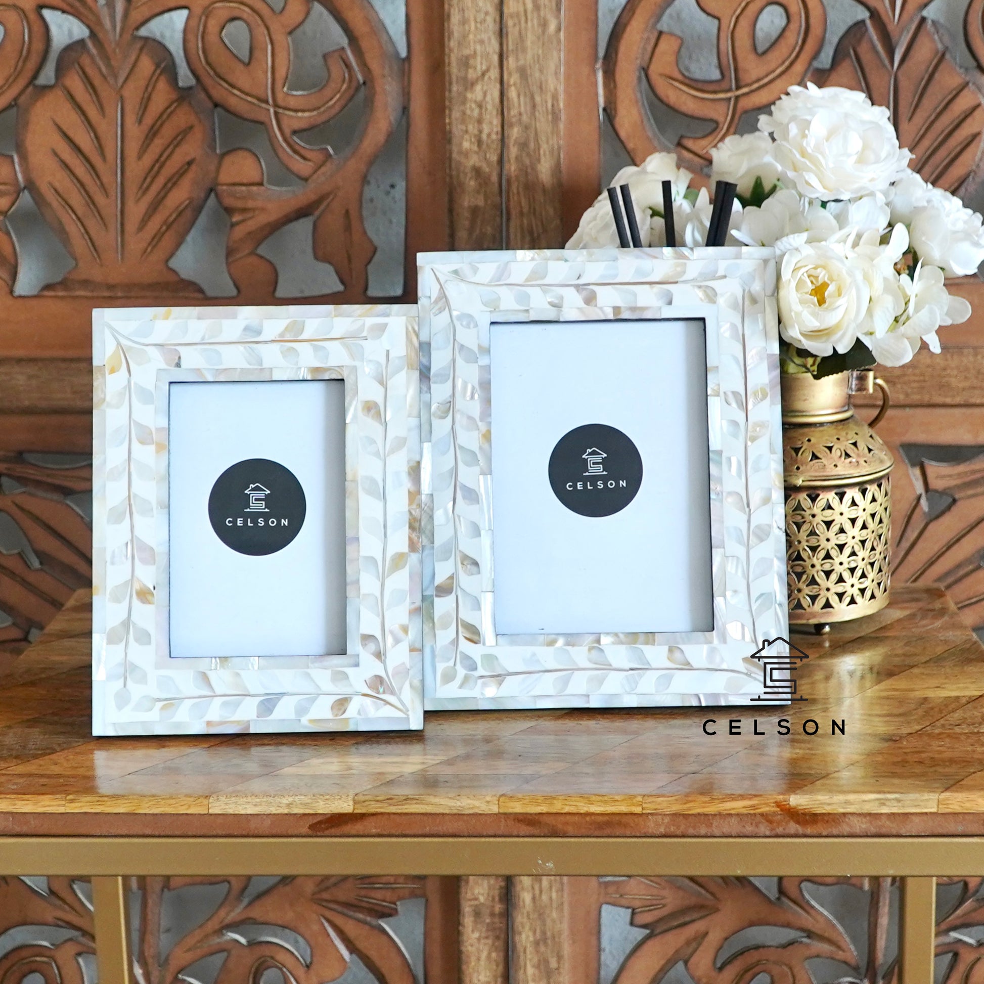 Liza Mother of Pearl Inlay Photo Frame