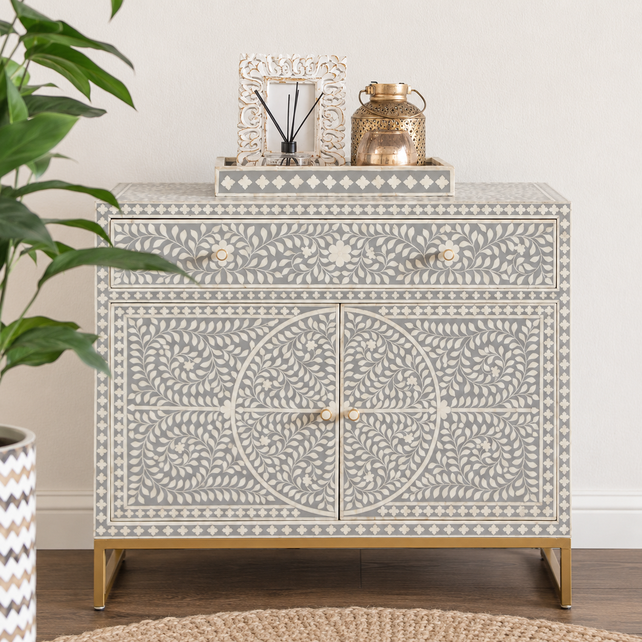 Lavie Bone Inlay Chest