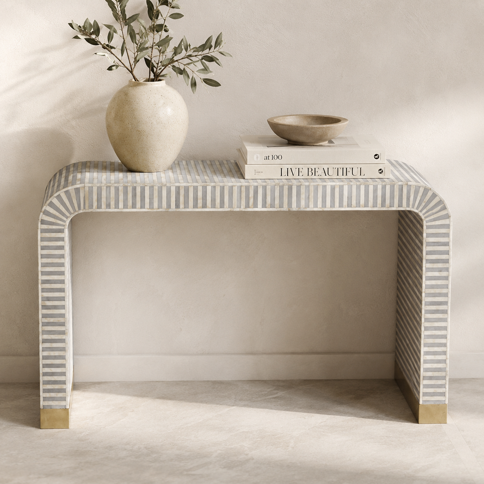 Chelsea Bone Inlay Console Table
