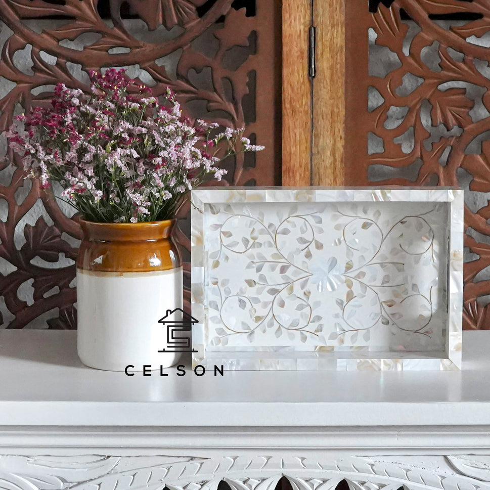 Gus Mother of Pearl Inlay Tray