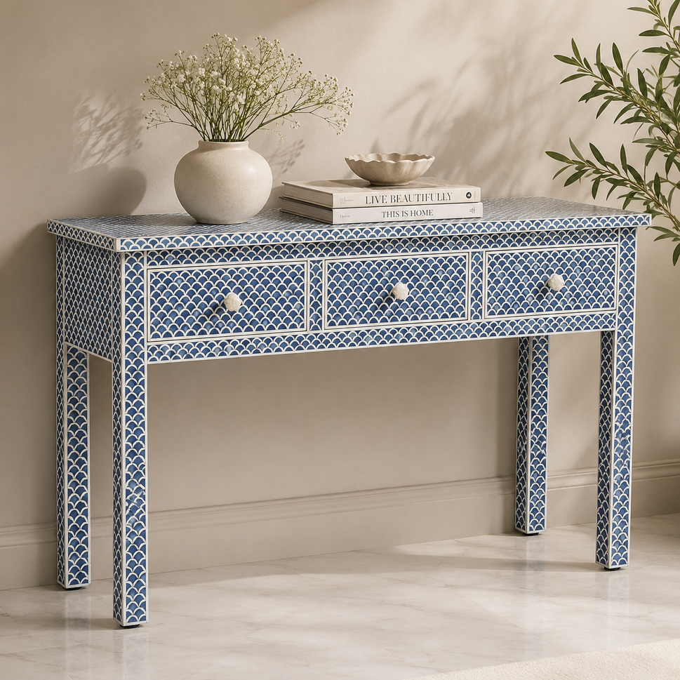 Tracy Bone Inlay Console Table