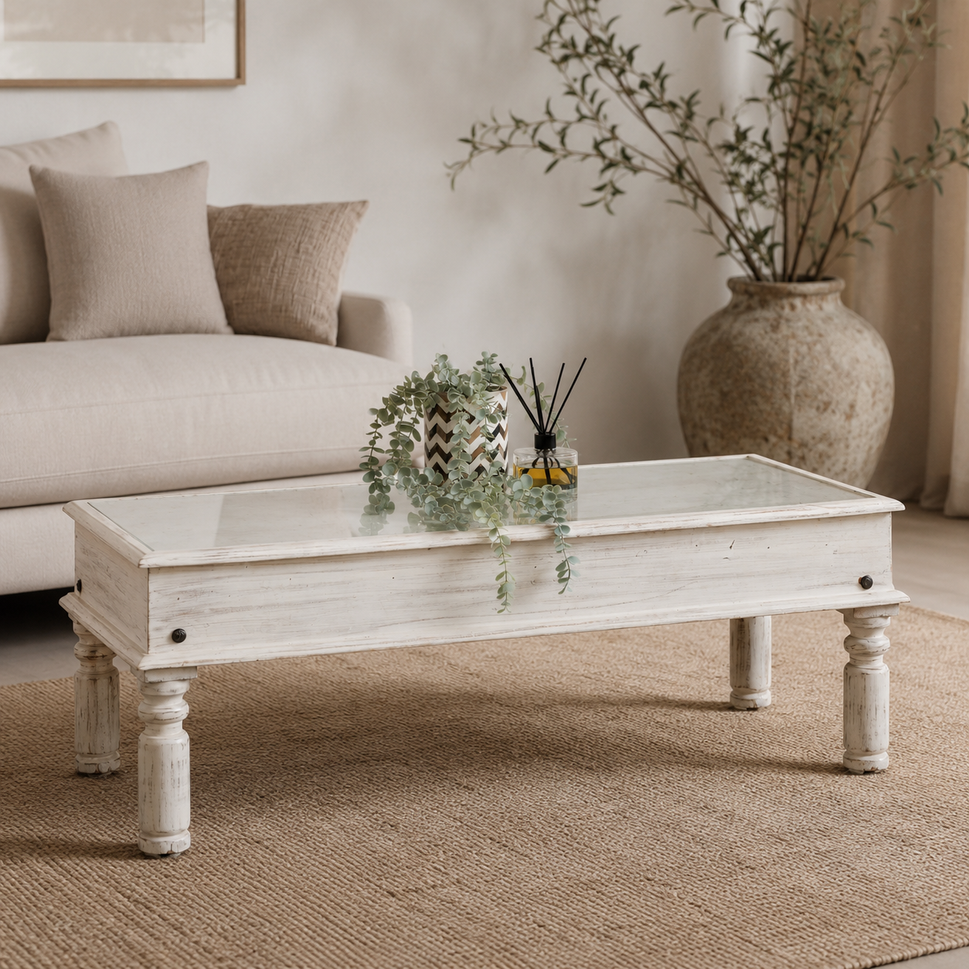 Milan Carved Tile Coffee Table