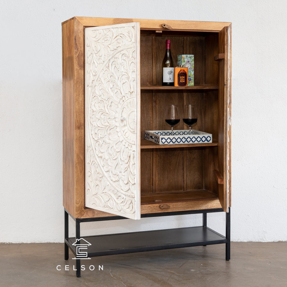 Helgu Wooden Bar Cabinet