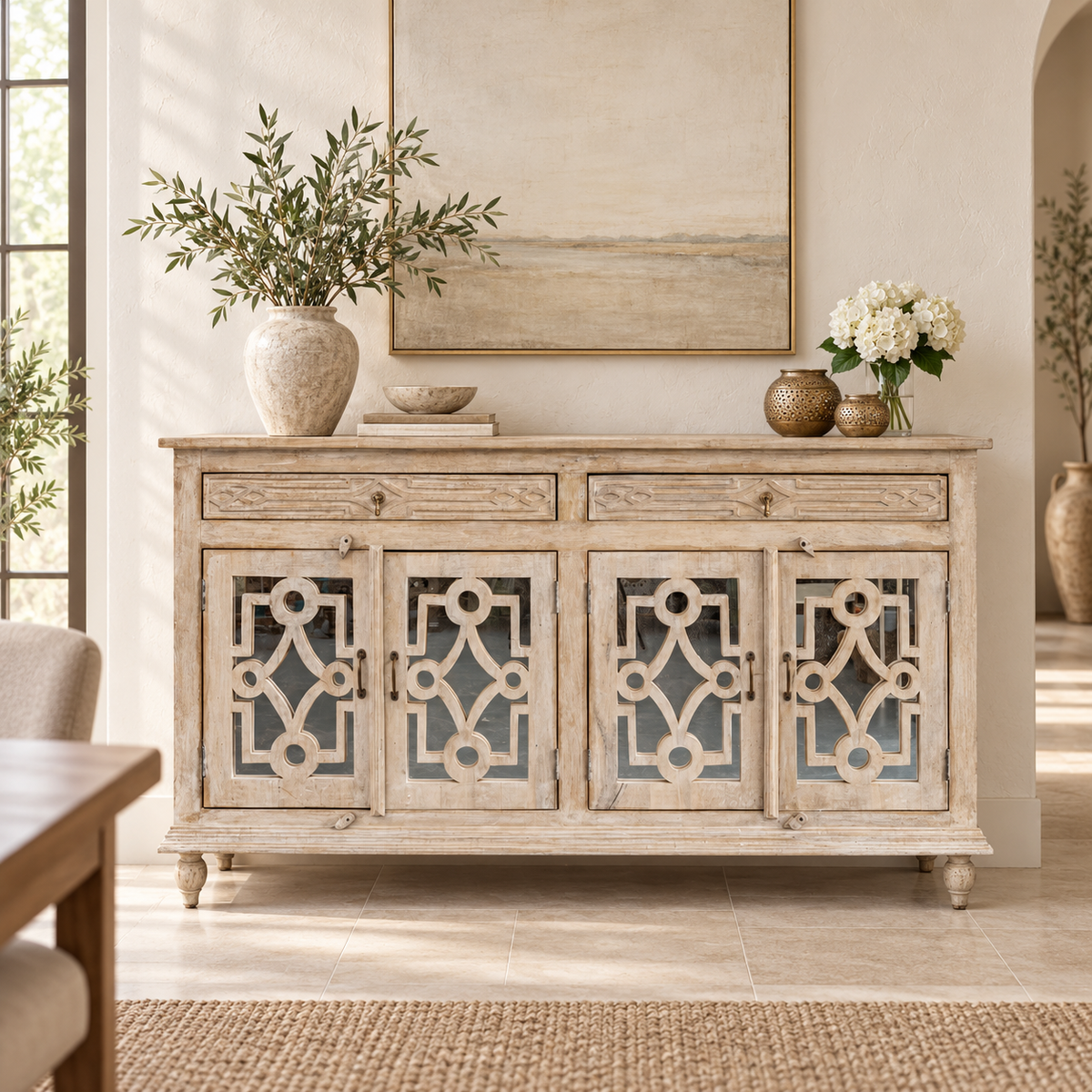 Coren Hand Carved Sideboard