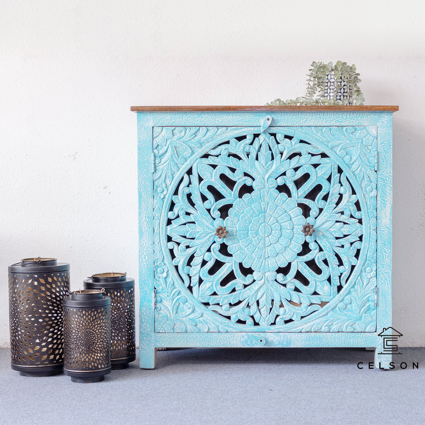 Lexi Carved Wooden Chest