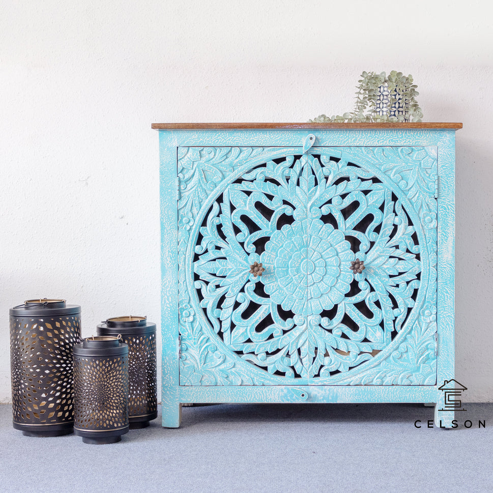 Lexi Carved Wooden Chest