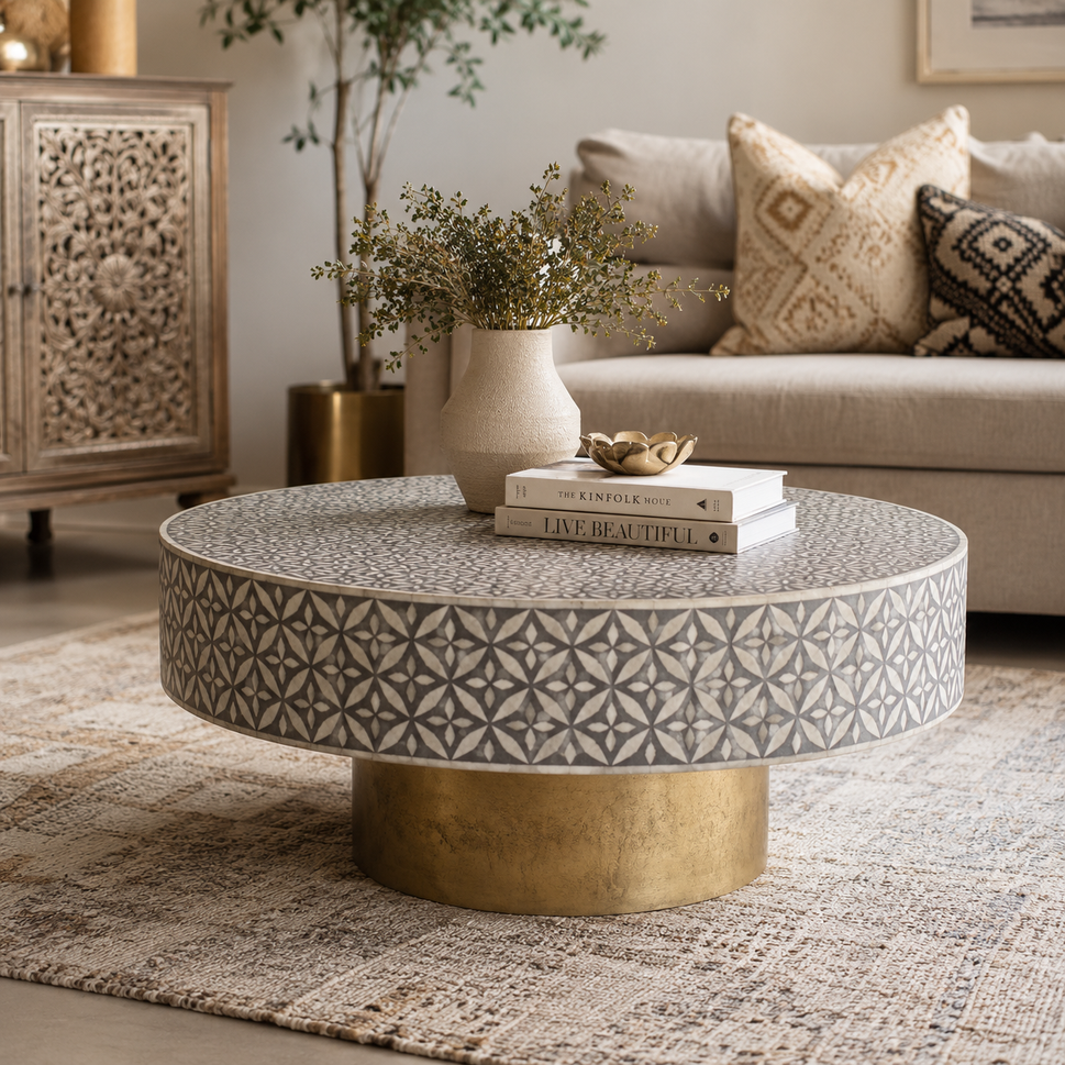 Manish Bone Inlay Coffee Table