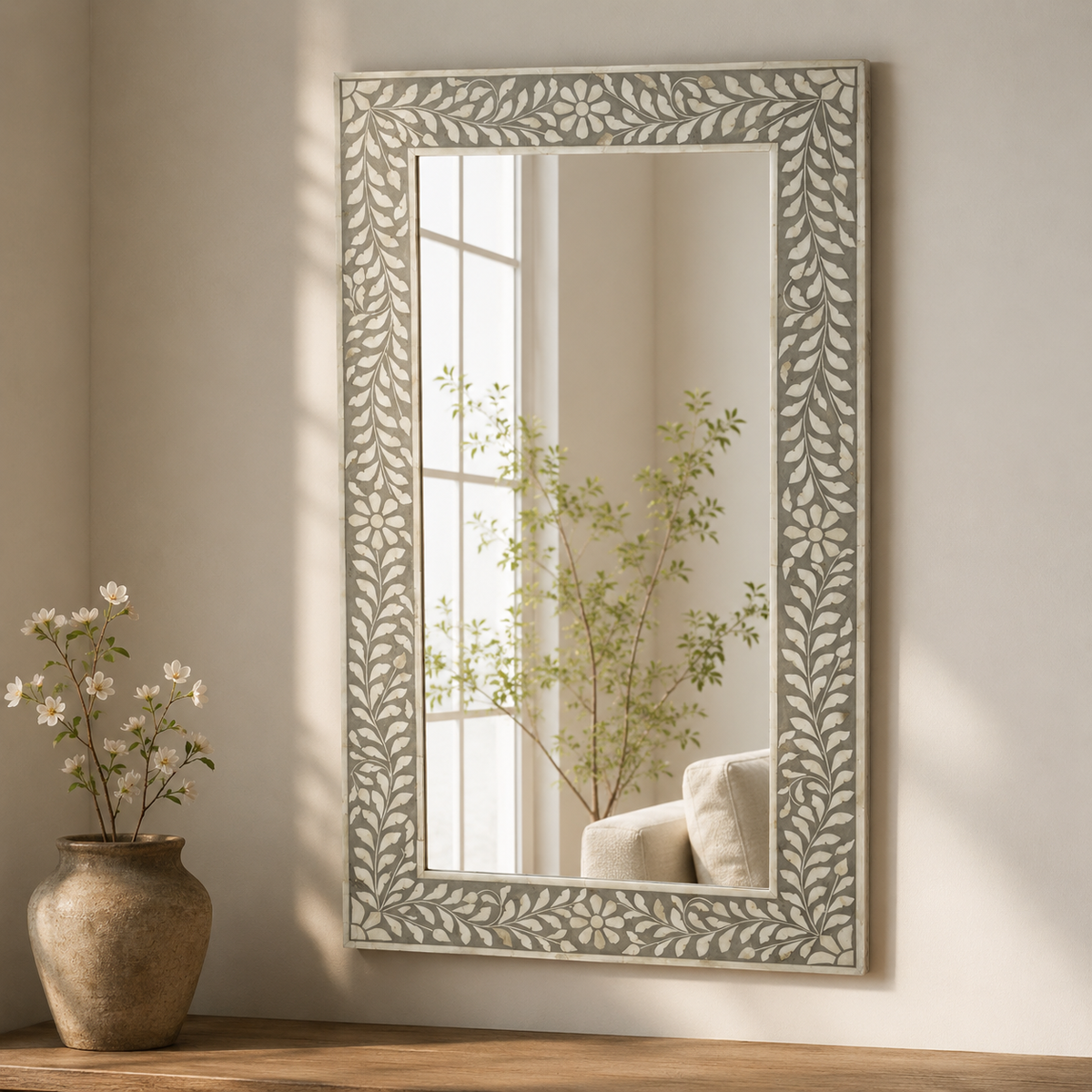 Mandy Bone Inlay Mirror