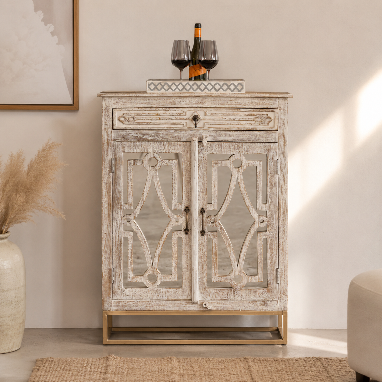 Bartolo Wooden Bar Cabinet