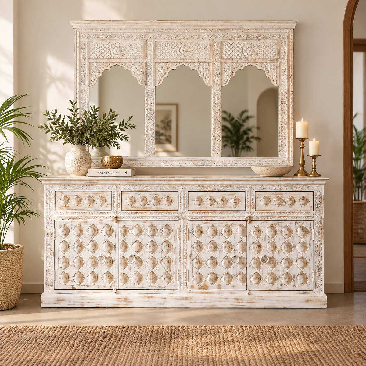 Bruno Hand Carved Sideboard