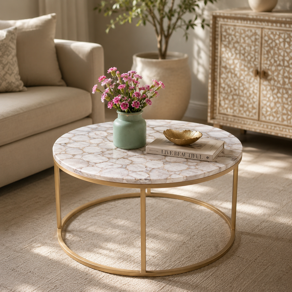 Udaipur Agate Coffee Table