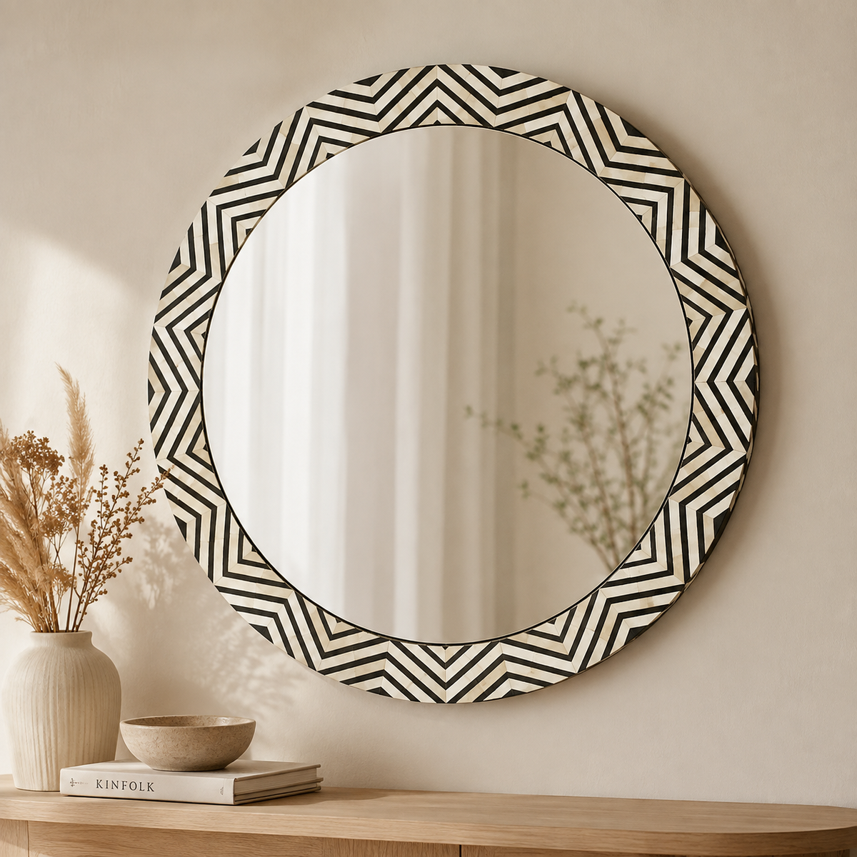 Shea Bone Inlay Mirror