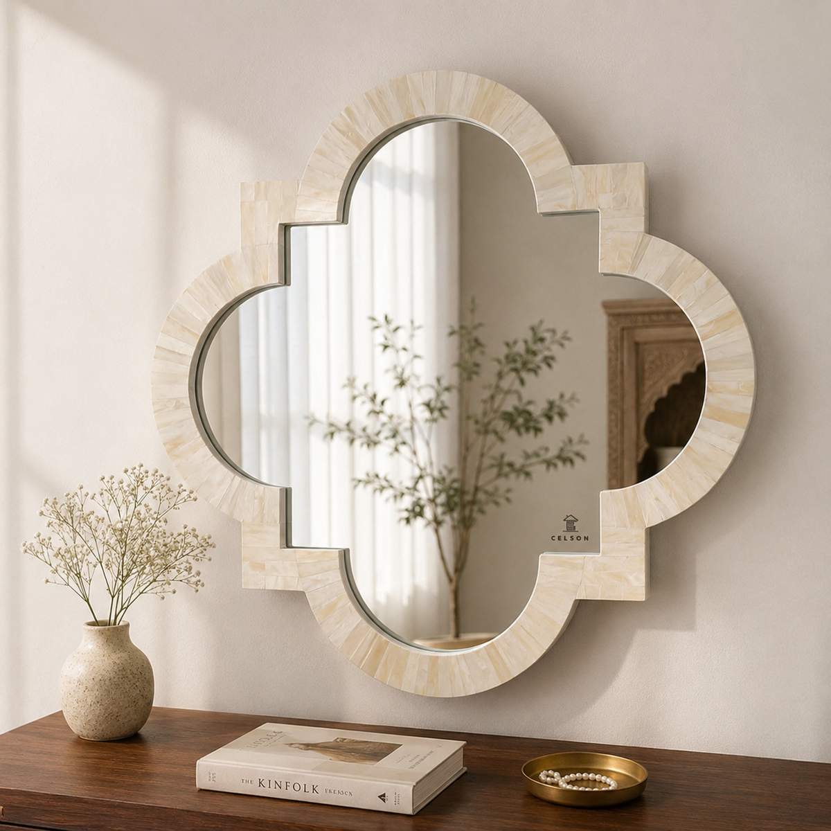 Irina Bone Inlay Mirror