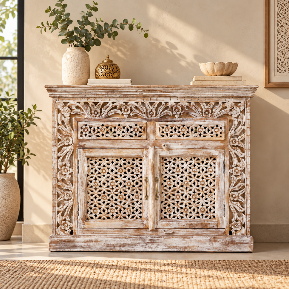 Vaibhav Carved Wooden Cabinet