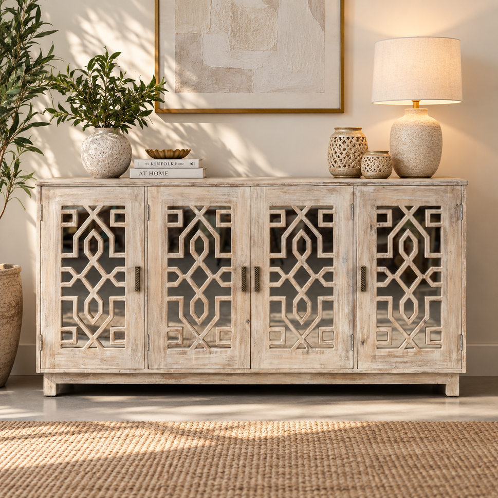 Ayona Hand Carved Sideboard