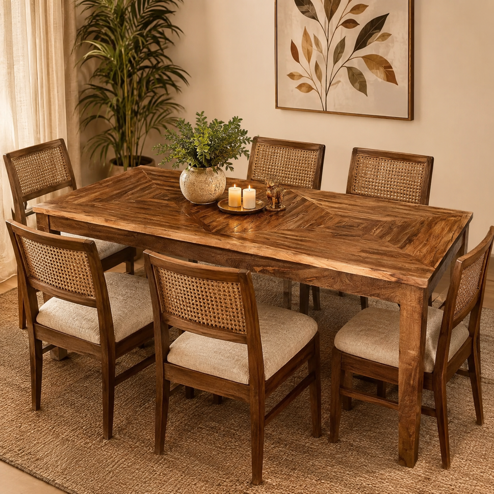 Gorgo Hand Carved Wooden Dining Table