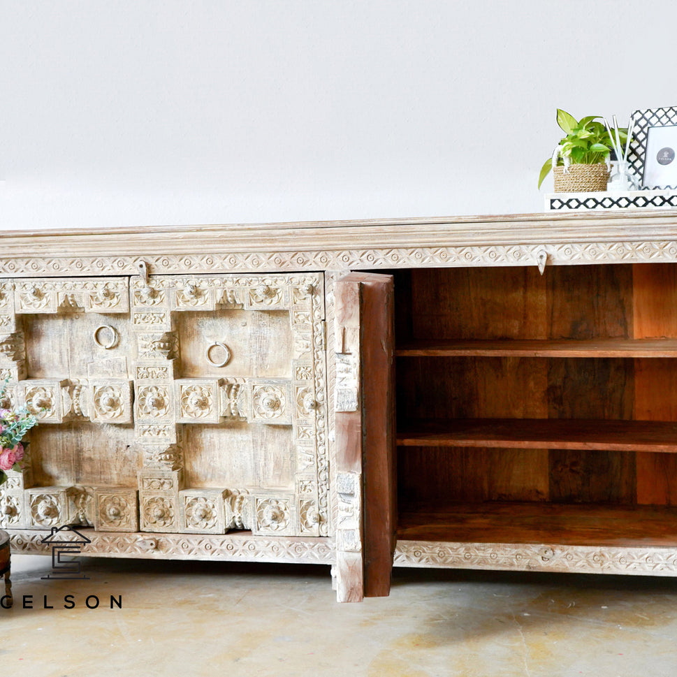 Dinesh Hand Carved Wooden Sideboard