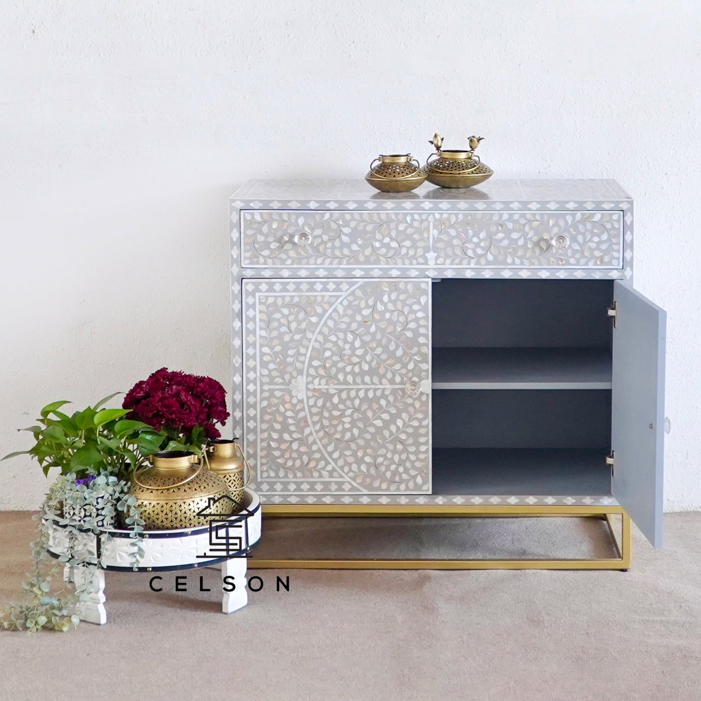 Jenny Mother of Pearl Inlay Chest