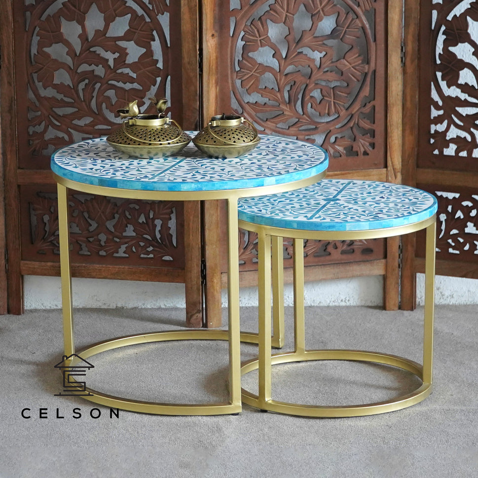 Lyla Bone Inlay Nesting Coffee Table