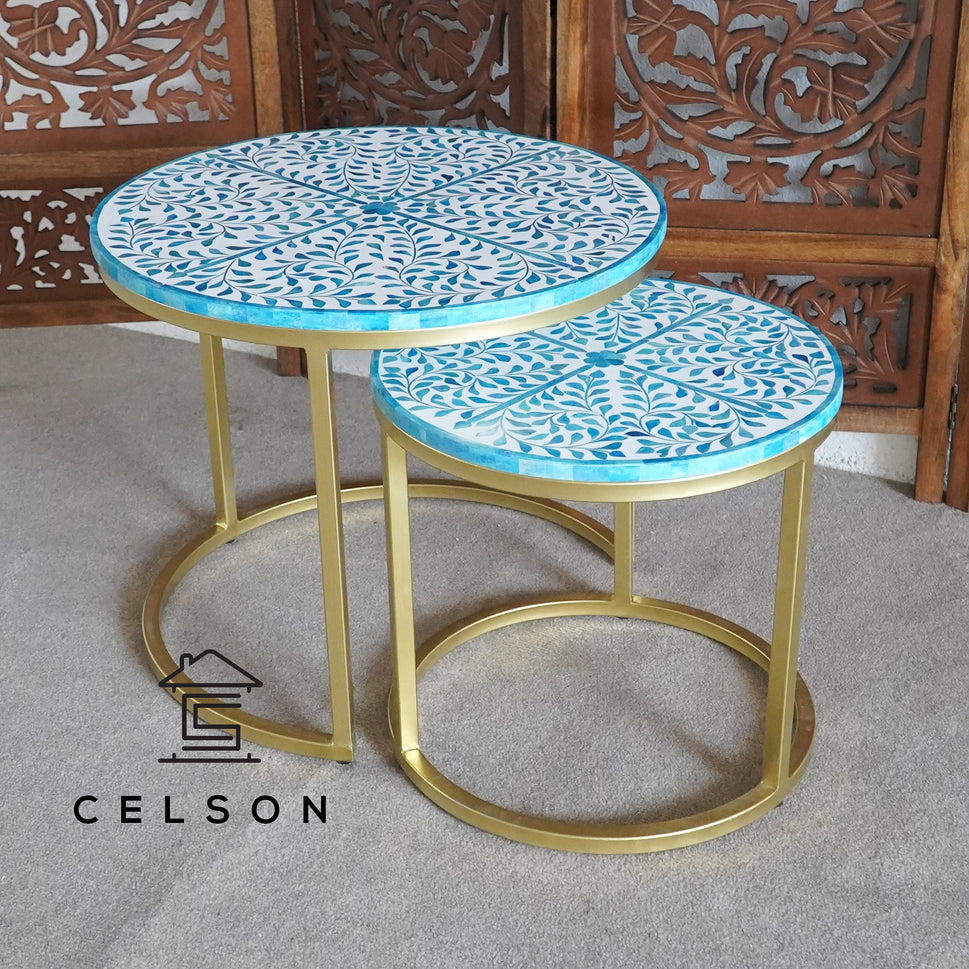 Lyla Bone Inlay Nesting Coffee Table