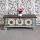 Switch Anika  Vintage Style Brass Fitted Wooden Trunk 2 image