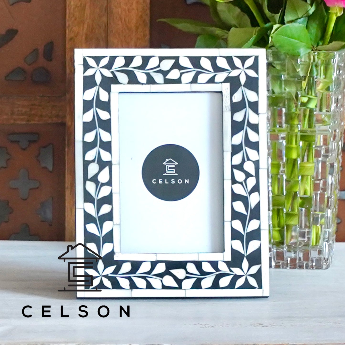 Erica Bone Inlay Photo Frame