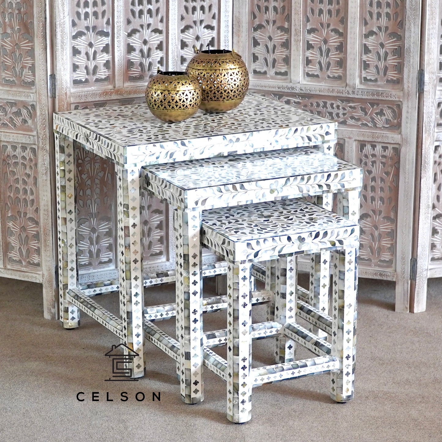 Mark MOP Inlay Nesting Table