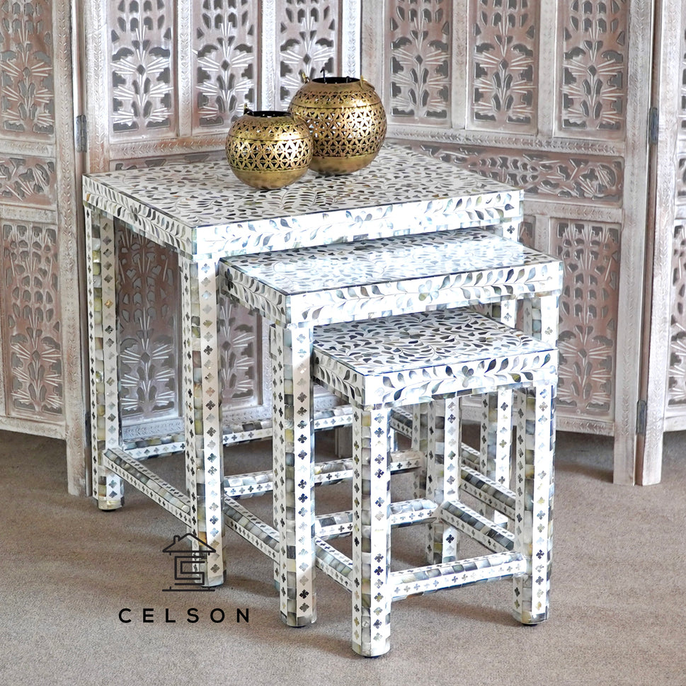 Mark MOP Inlay Nesting Table