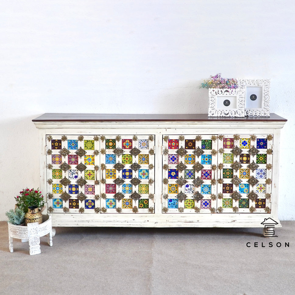 Yasmin Hand Carved Wooden Sideboard