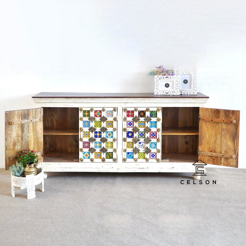 Yasmin Hand Carved Wooden Sideboard