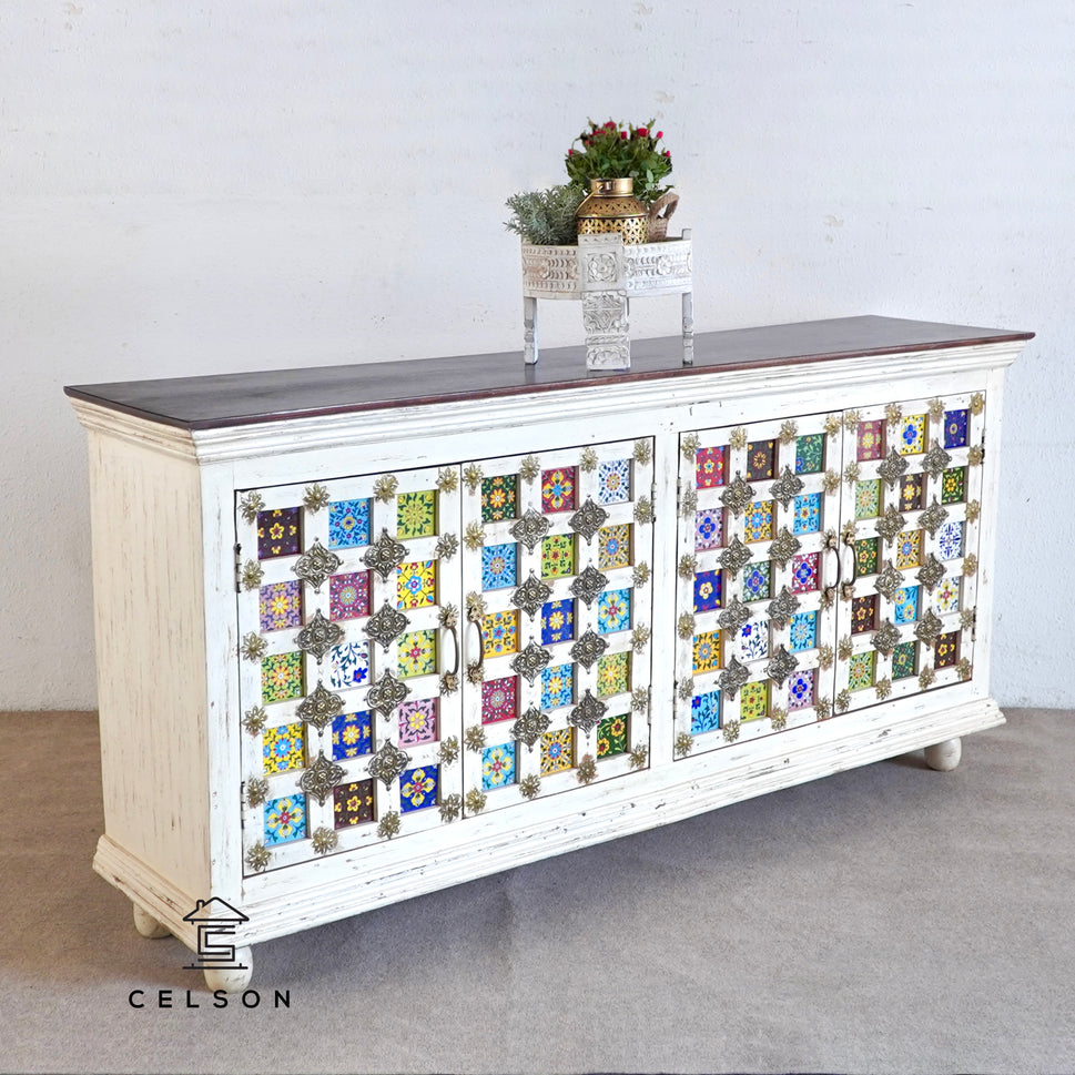 Yasmin Hand Carved Wooden Sideboard