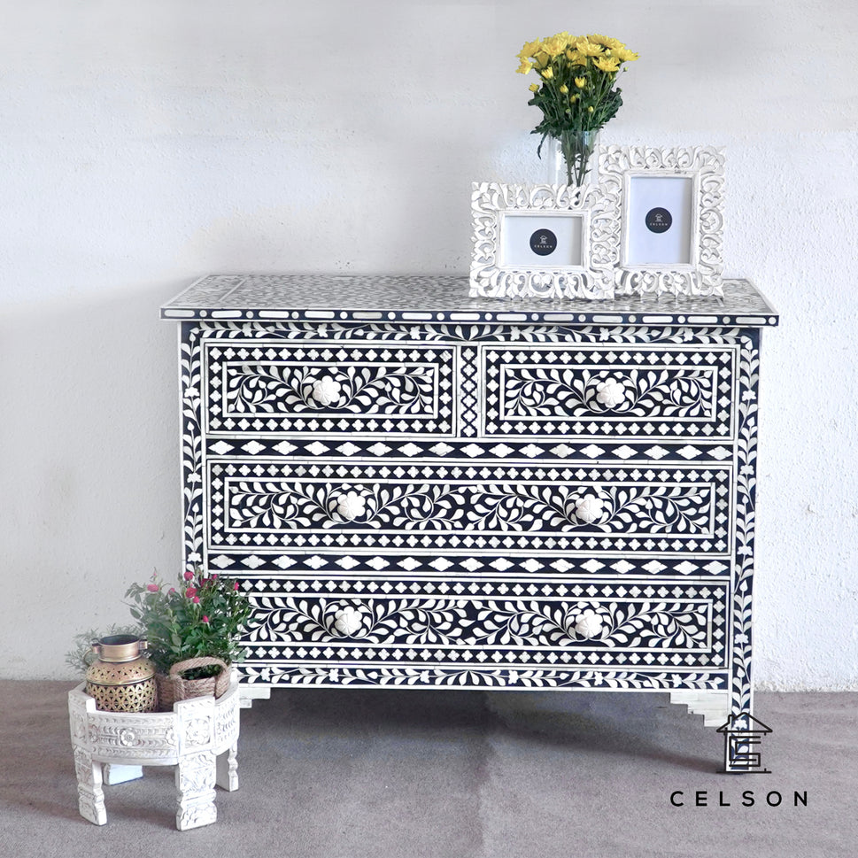 Eva Bone Inlay Chest of drawer